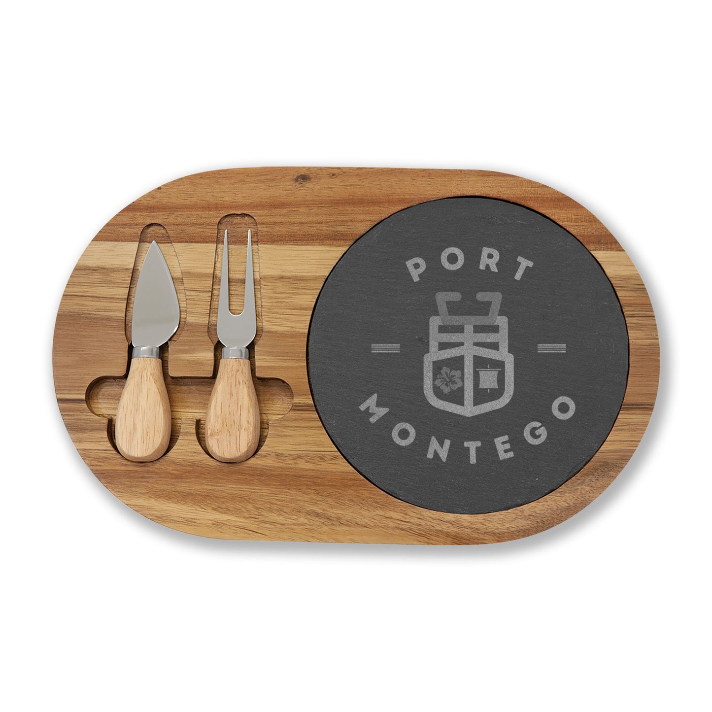 Port Montego Engraved Anchor Charcuterie Board