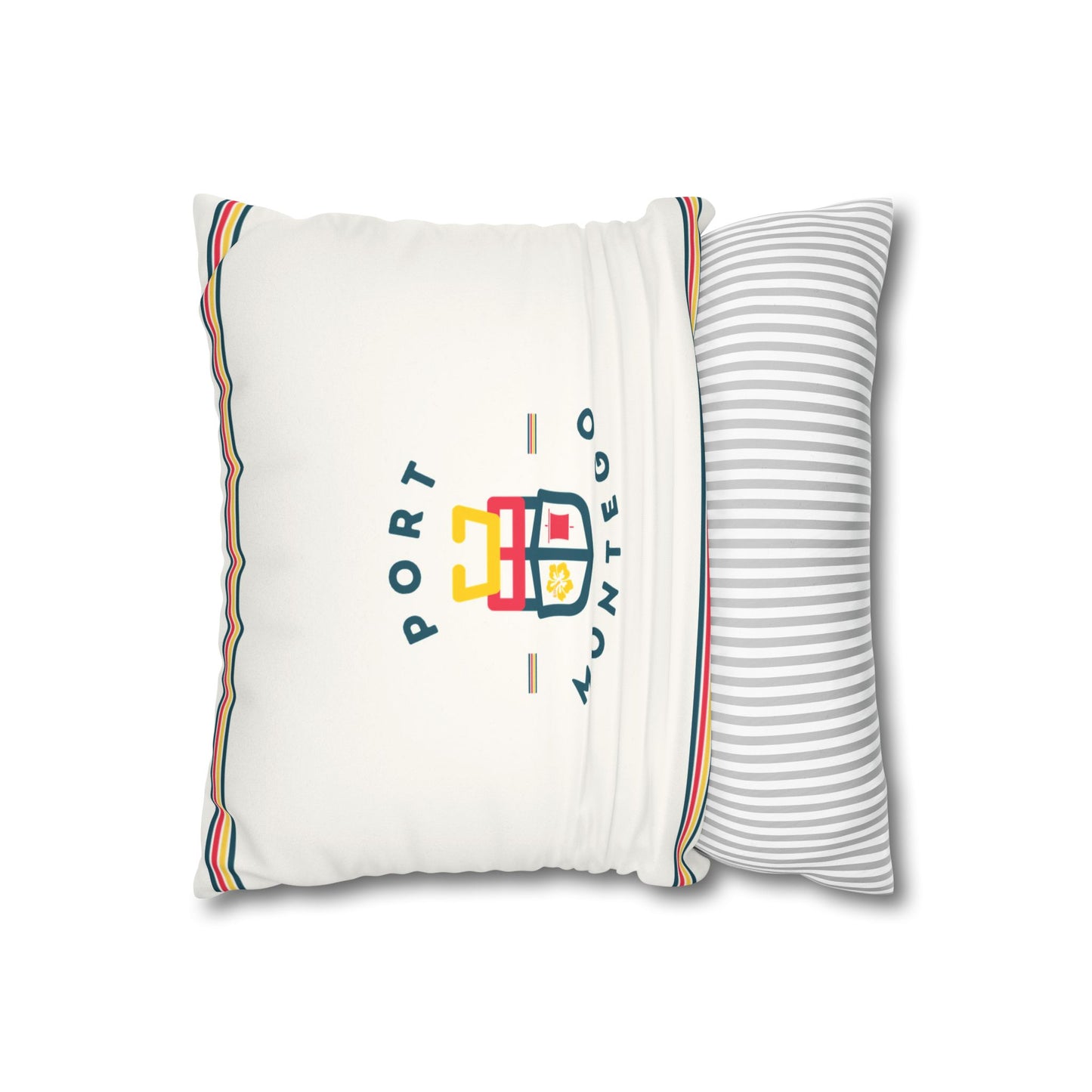 Port Montego Faux Suede Square Pillowcase